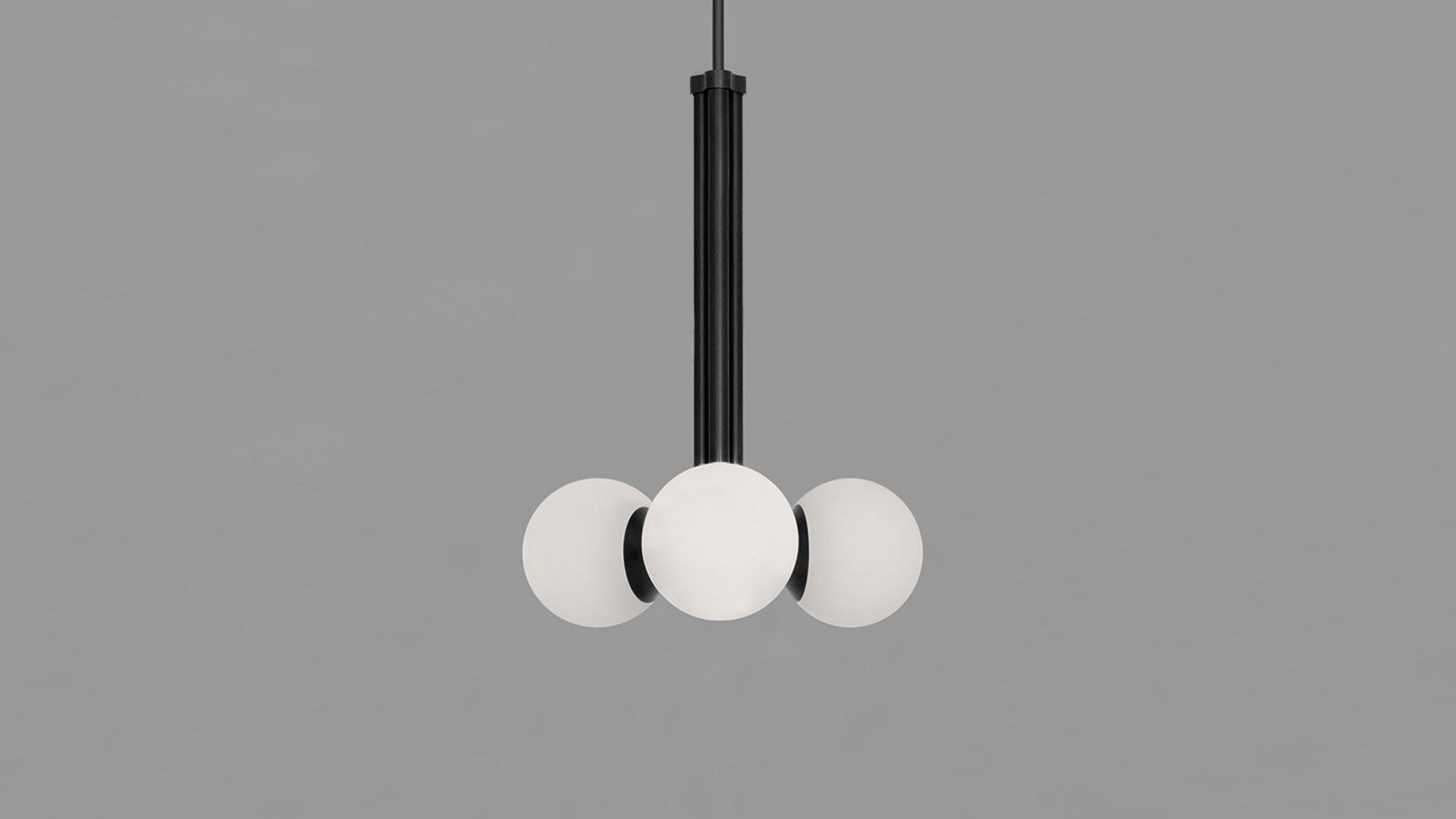 Schwung Tubular 700 Chandelier Black Gunmetal